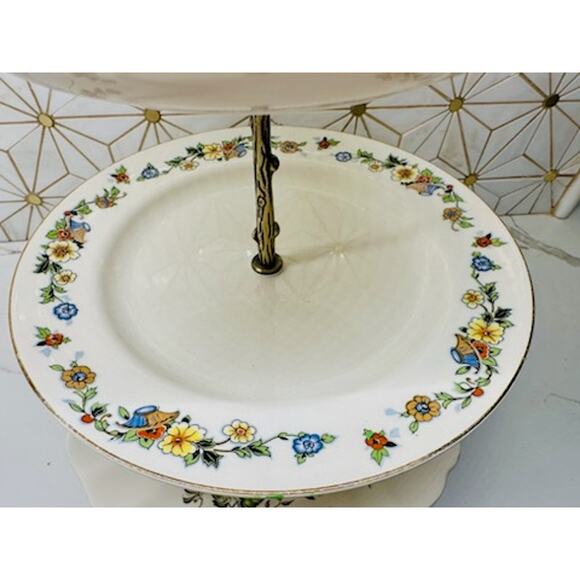 Three-Tier Dessert Stand | Vintage China |‎ Wedding Décor - Picture 5 of 10